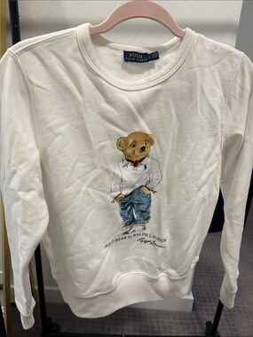Polo by Ralph Lauren Women’s White Polo Bear Sweatshirt